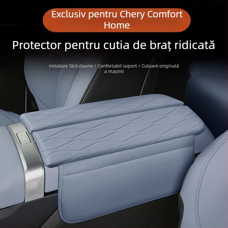 Capac de cotieră pentru consola centrală Chery Comfort Home – piele, senzație de piele, pernă interioră de creștere, personalizabil Hui Li