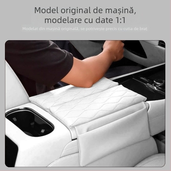 Protecție din piele pentru cotiera centrală cu suport de ridicare, compatibilă cu 26 modele VW Sagitar L