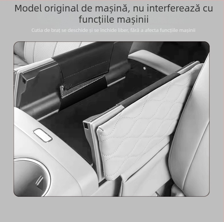 Protecție din piele pentru cotiera centrală cu suport de ridicare, compatibilă cu 26 modele VW Sagitar L