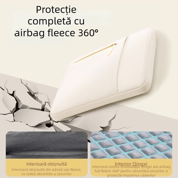 Husă interioară pentru laptop și tabletă cu căptușeală velur și protecție completă cu airbag – Oxford material, impermeabil, rezistent la uzură, antișoc, unisex