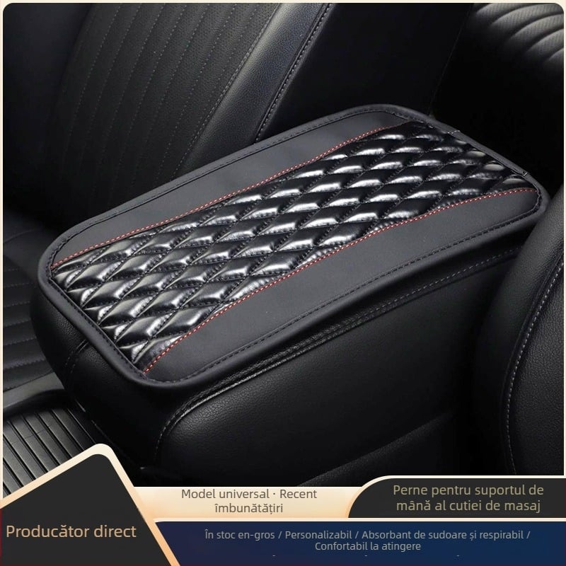 Padă pentru cotieră auto din PU piele Yingxin — protecție universală patru anotimpuri, potrivit pentru modele generale, procesare și personalizare disponibile
