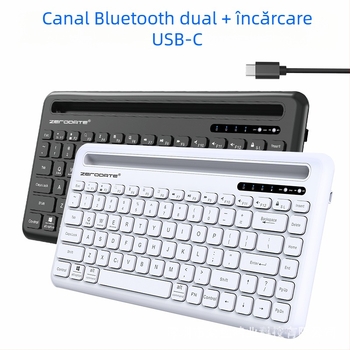 Tastatură Bluetooth 5.1 fără fir pentru telefoane, tablete și laptopuri (Model X905; Interfață Bluetooth; Ergonomică; OEM-ready)