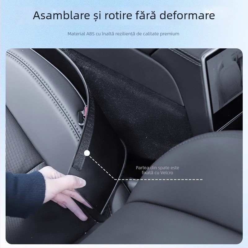 Protecție pentru consola centrală – plăcuță laterală pentru Tesla Model 3/Y (kick pad) – toate sezoanele, TPE, cod YS-01
