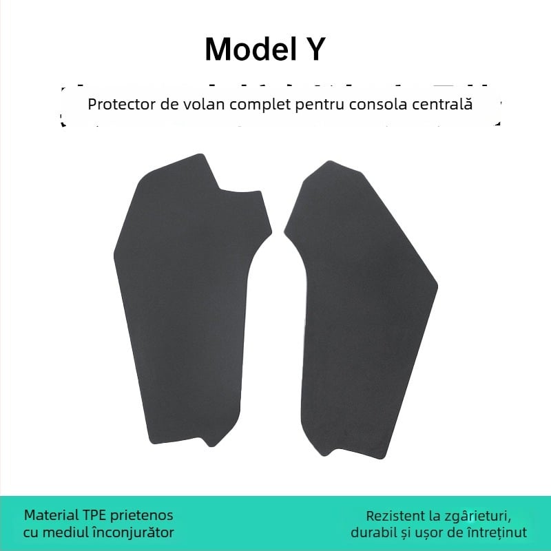 Protecție pentru consola centrală – plăcuță laterală pentru Tesla Model 3/Y (kick pad) – toate sezoanele, TPE, cod YS-01