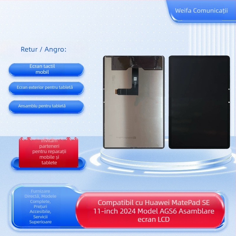 Ansamblu LCD AGS6 pentru MatePad SE (ecran interior și exterior; lansare 2024)
