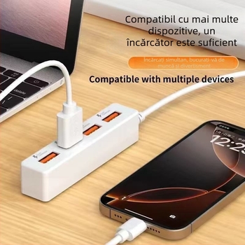 Stație de docking USB cu mai multe porturi pentru notebook și tabletă, încărcător inteligent 4 în 1, de Counting the world