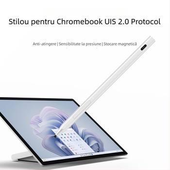 Stylus pentru Chromebook cu protocol USI 2.0, 4096 niveluri de presiune, vârf amortizant original