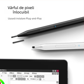 Stylus pentru Chromebook cu protocol USI 2.0, 4096 niveluri de presiune, vârf amortizant original