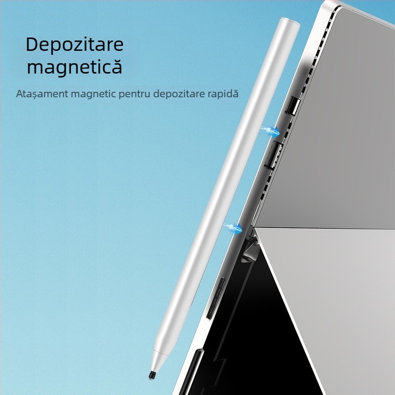 Stylus pentru Chromebook cu protocol USI 2.0, 4096 niveluri de presiune, vârf amortizant original