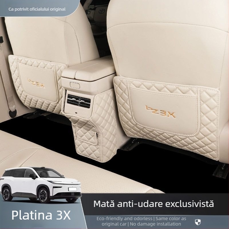 Pad protector PU pentru cotiera din spate – Anti-Kick pentru vehicule Toyota