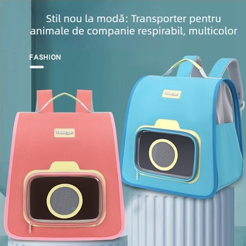 Rucsac pentru animale de companie din nylon, brand Yue Bai Rabbit, capacitate 15, rigiditate medie