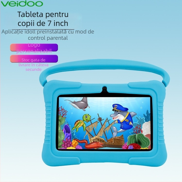 Tabletă pentru elevi Android, ARM Quad-Core 1,5GHz, 32GB Flash, ecran IPS, cameră duală