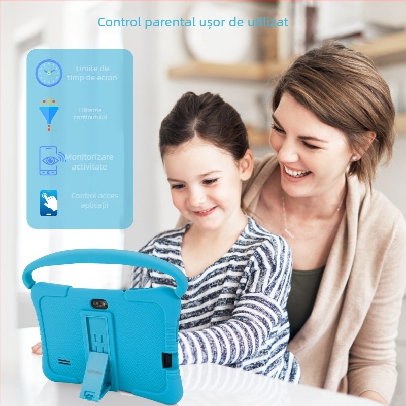 Tabletă pentru elevi Android, ARM Quad-Core 1,5GHz, 32GB Flash, ecran IPS, cameră duală