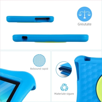 Tableta pentru copii de 10 inch cu WiFi 6, octa-core Android 14, 64 GB, control parental, husă EVA