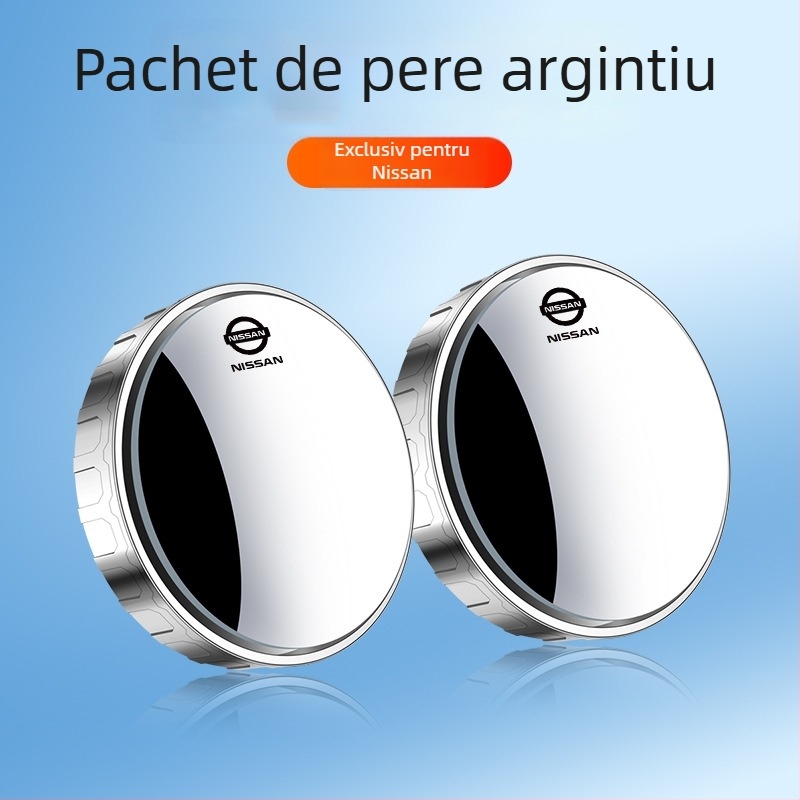 Oglindă retrovizoare rotundă – oglindă auxiliară, Jiacano, compatibilă cu Nissan Sylphy, Teana, Qashqai, Tiida, X-Trail