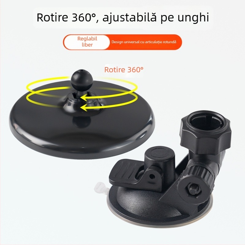 Oglindă retrovizoare pentru tricicletă electrică, montaj cu ventuză, câmp vizual mare, oglindă convexă circulară auxiliară, universal pentru patru roți