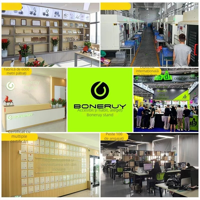 Suport pliabil din aliaj de aluminiu, rotativ la 360° pentru telefoane și tablete, model L08P, greutate 415 g