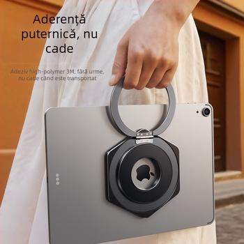 Pavan 05910 Suport magnetic rotativ pentru tabletă, pliabil și portabil, rotire de 360°, compatibil cu iPad/iPhone