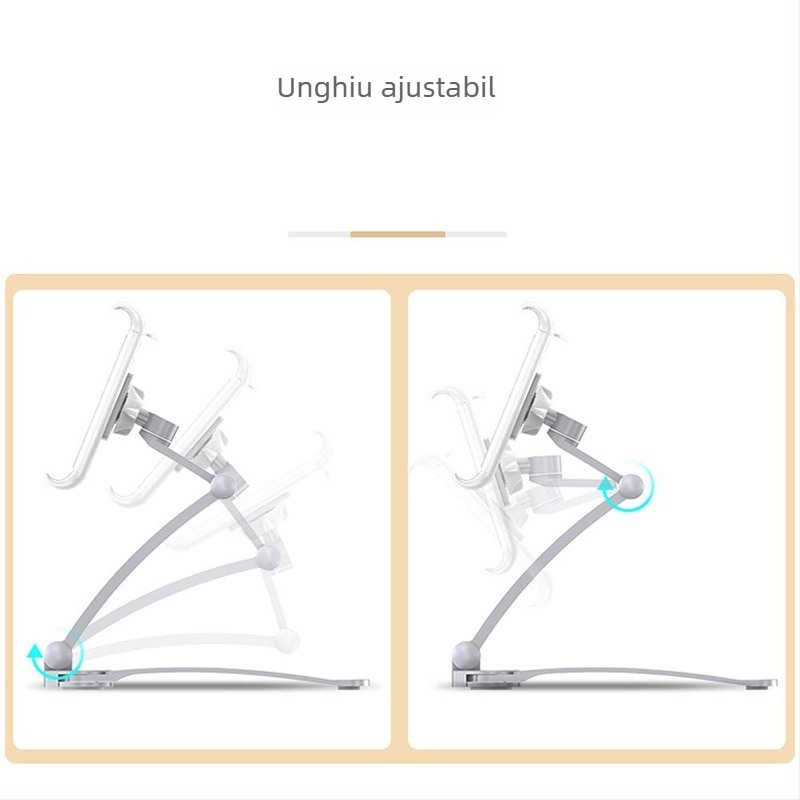 Suport de perete pentru tabletă cu fixare adezivă — compatibil cu iPad și iPhone, design rotativ