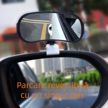Oglindă retrovizoare auto multifuncțională, câmp vizual 360°, construcție metalică, oglindă auxiliară pentru unghiuri moarte – Si Yi Cheng