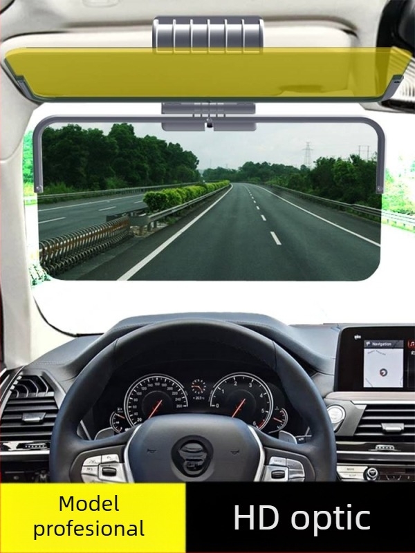 VIZOR AUTO Anti-Strălucire, Utilizare Zi-Noapte, Montaj cu Adeziv, Potrivire Universală