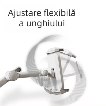 PM-FL02 Suport metal pe podea pentru tabletă și telefon, braț extensibil, pentru înregistrări video live