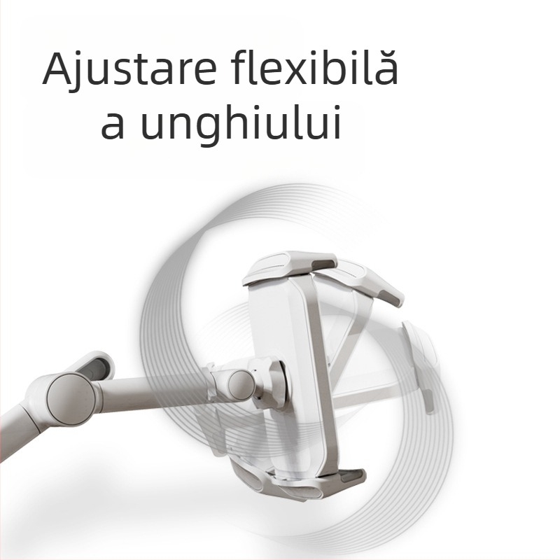 PM-FL02 Suport metal pe podea pentru tabletă și telefon, braț extensibil, pentru înregistrări video live