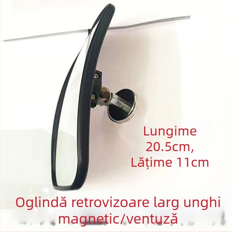Oglindă retrovizoare pentru tractor – utilizare în interior, unghi larg, magnet puternic, montaj cu ventuză, vedere de înaltă definiție