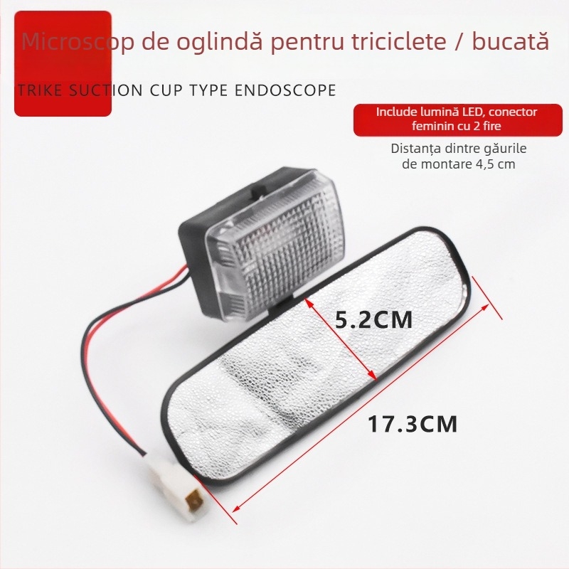 Oglindă interioară pentru tricicletă electrică – CaseyLa 12L-302, accesoriu parasolar pentru tricicletă de pasageri cu cabină complet închisă