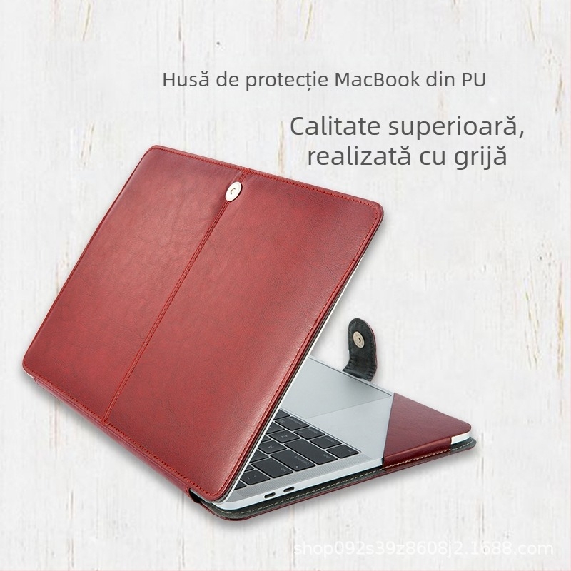 Carcasă protecție PU din piele DDC CASE pentru MacBook Pro și MacBook Air