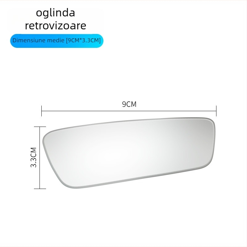 Oglindă retrovizoare auto – oglinzi auxiliare pentru unghiuri moarte, 360° unghi larg, set de două (pătrat și rotund) – ajutor pentru mersul înapoi