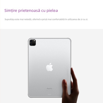 Carcasă PC pentru iPad Pro, finisaj frosted, rezistentă la cădere, anti-amprente, uzură