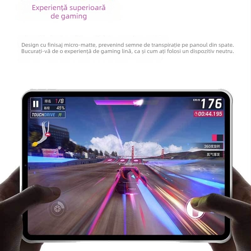 Carcasă PC pentru iPad Pro, finisaj frosted, rezistentă la cădere, anti-amprente, uzură