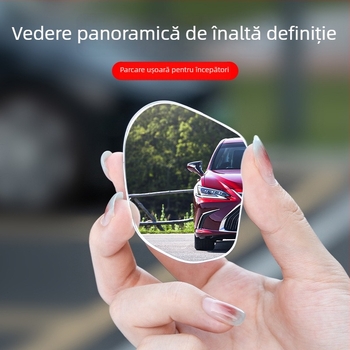 Cool Chi oglindă retrovizoare auto cu unghi larg 360° HD, design fără ramă, oglindă rotundă, ajutor pentru unghiul mort