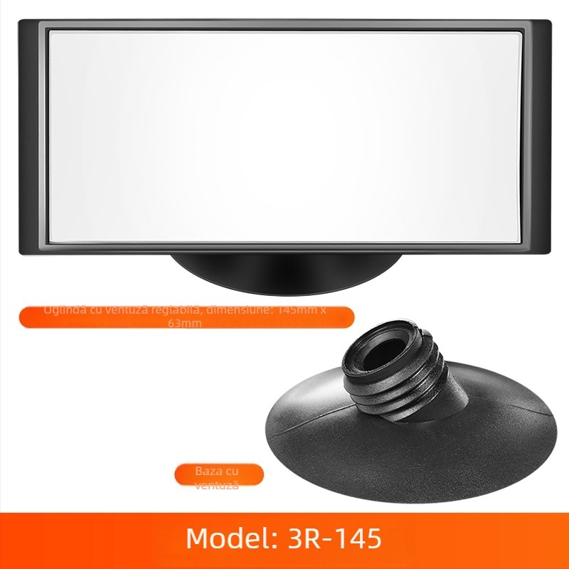 Runner Oglindă retrovizoare auto cu ventuză pentru scaun de bebeluși – observație în interior, oglindă convexă de sprijin pentru mers înapoi