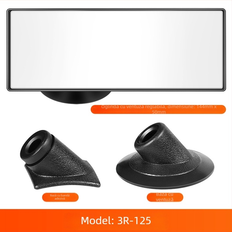 Runner Oglindă retrovizoare auto cu ventuză pentru scaun de bebeluși – observație în interior, oglindă convexă de sprijin pentru mers înapoi