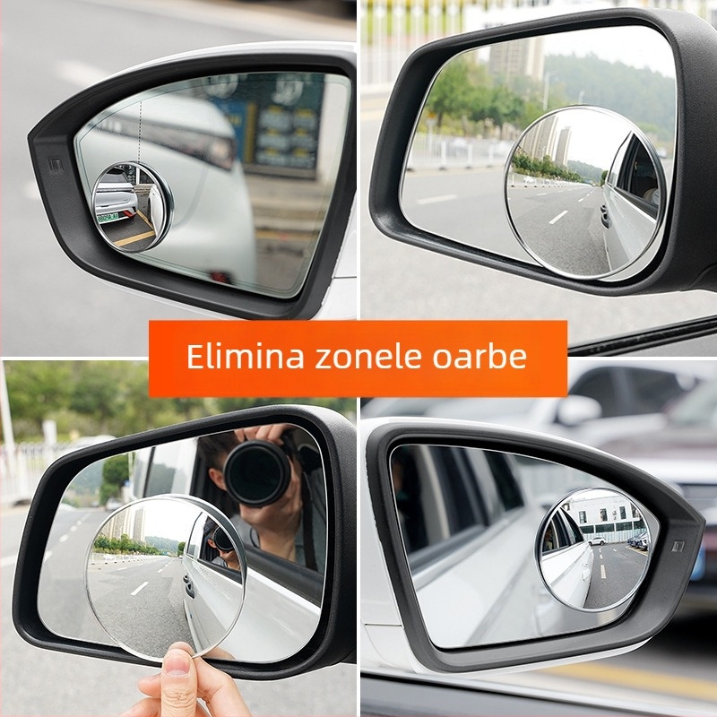 Runner Oglindă retrovizoare - Oglindă convexă rotundă, unghi larg pentru camioane mari și autobuze, ultra-subțire, HD