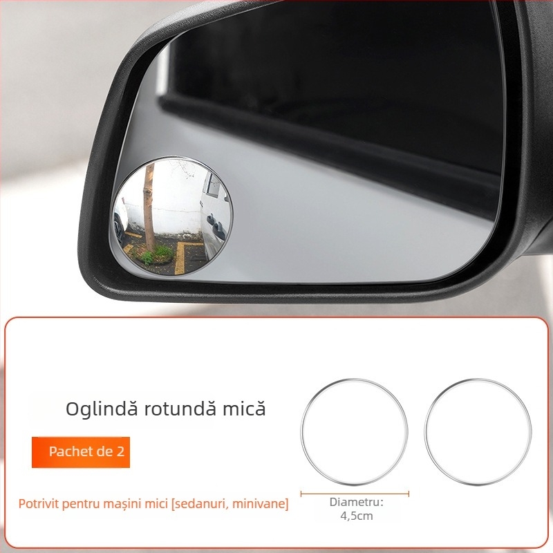 Runner Oglindă retrovizoare - Oglindă convexă rotundă, unghi larg pentru camioane mari și autobuze, ultra-subțire, HD