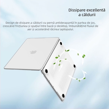 Husă protectoare pentru MacBook Pro/Air, cristal transparent, Xingzhikang