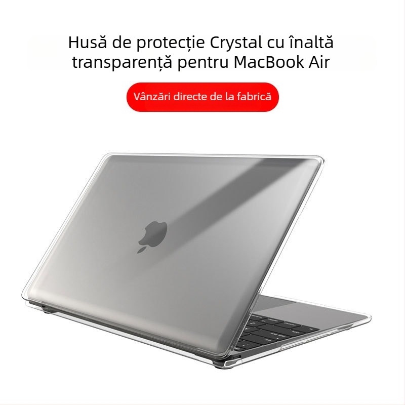 Husă protectoare pentru MacBook Pro/Air, cristal transparent, Xingzhikang