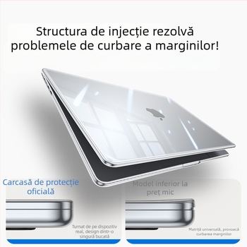Carcasă de protecție transparentă pentru MacBook Pro de 16 și 14 inci și MacBook Air de 15 inci
