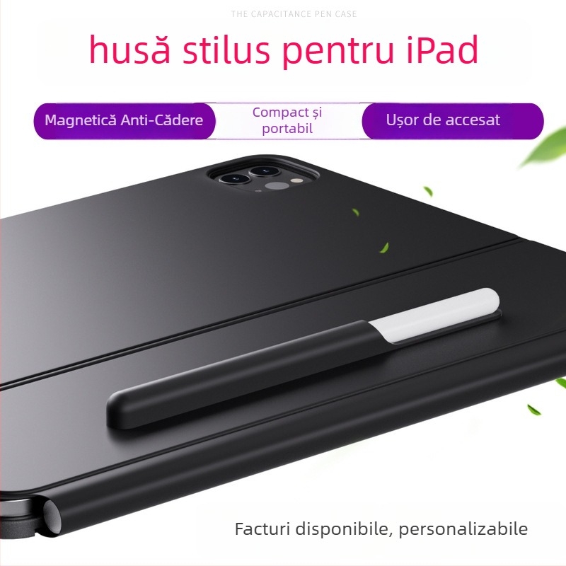 Husă de protecție pentru stylus iPad — TPE mat, închidere magnetică, rezistent la șocuri, compatibilă cu Apple iPad