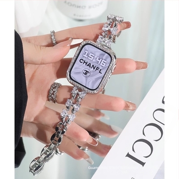 Brățară metalică pentru Apple Watch – stil la modă, cu cataramă, compatibilă cu lățimile 14/18/20/22 mm