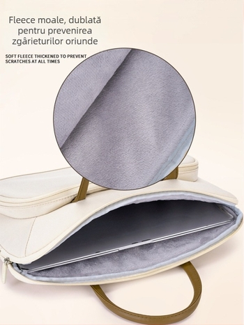 Geantă de laptop pentru femei - impermeabilă, ultra-ușoară, rezistentă la uzură, Oxford țesătură, căptușeală din poliester