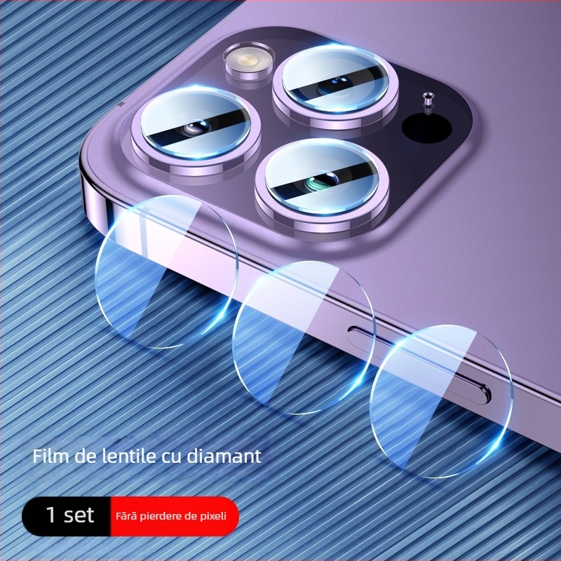 Protecție pentru obiectiv din sticlă temperată pentru dispozitive Apple – film pentru obiectiv, rezistent la șocuri