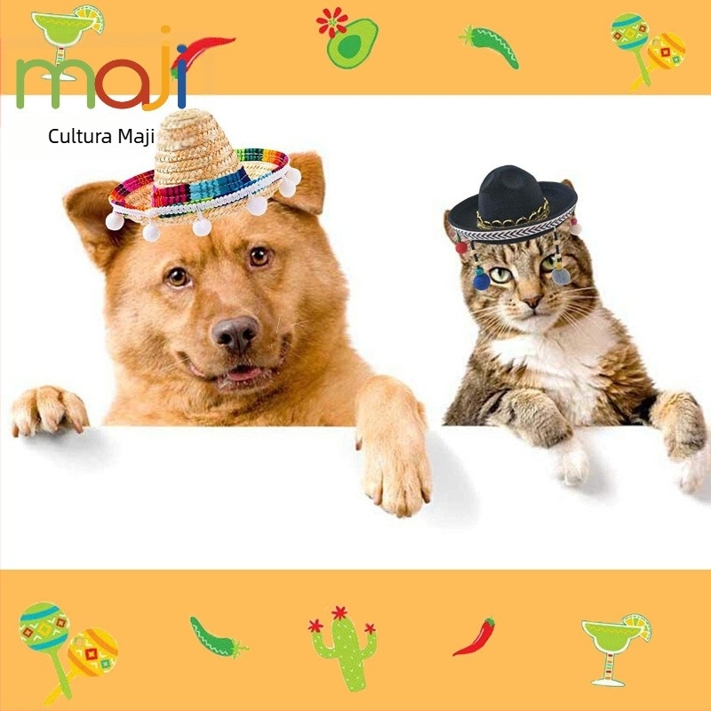 Bentiță de cap cu pălărie de festival — model grilă, poliester, imprimare, pentru toate sezoanele, stil Japonia și Coreea de Sud