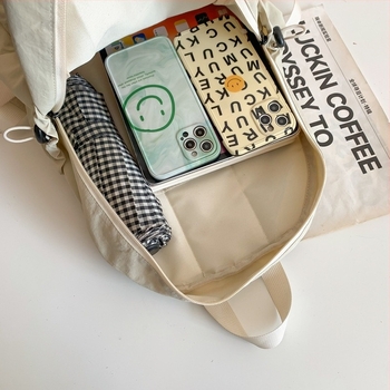 Rucsac în stil coreean, din nylon, capacitate 20–35 L, ușor pentru călătorii de relaxare, compatibil cu laptop de 16 inch