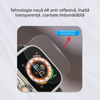 Protecție de ecran frontal pentru Apple iWatch Ultra, AR anti-reflexie, claritate HD