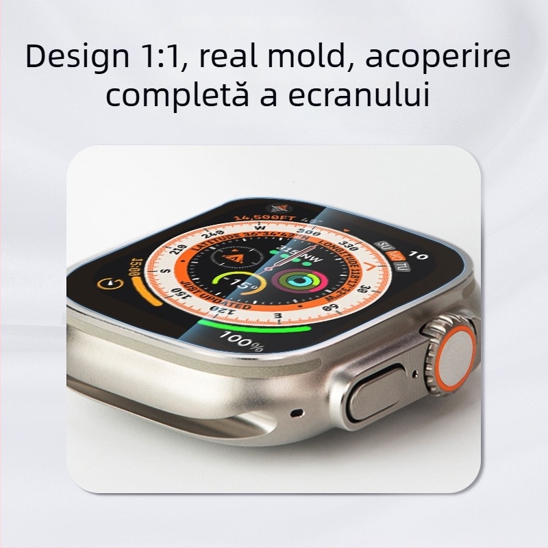 Protecție de ecran frontal pentru Apple iWatch Ultra, AR anti-reflexie, claritate HD
