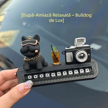 Placă cu număr de telefon pentru mașină — afișaj ascuns, plastic, fără personalizare, pentru parcare temporară